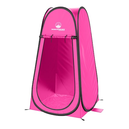 Wakeman Pop Up Pod - Portable Privacy Tent for Camping, Beach, or Tailgate with Carry Bag by Wakeman Pink 75-CMP1113